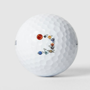 BALLES DE GOLF LES PLANÈTES DANS NOTRE SYSTÈME SOLAIRE