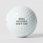 Balles De Golf Les vrais golfeurs ne pleurent pas Drôle (Recto)