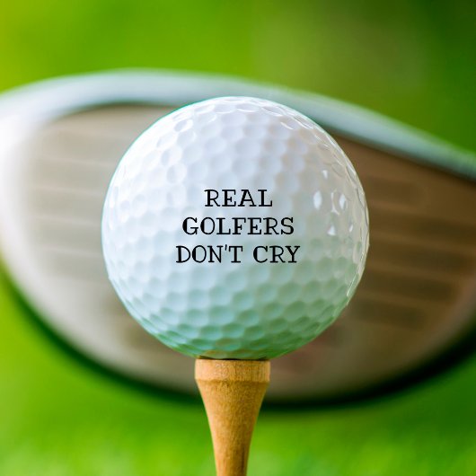 Balles De Golf Les vrais golfeurs ne pleurent pas Drôle