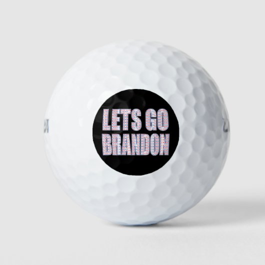 Balles De Golf LETS-GO-BRANDON-Whiteeps (Devant)