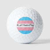 Balles De Golf #Let'ThemPlay Drapeau Transgenre Athlètes (Recto)