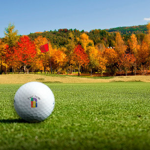 Balles De Golf LETTRE B MOYENNE ROUGE ROUGE ROYAUME ROUGE vert