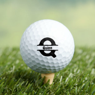 Balles De Golf Lettre monographique en gras simple Q