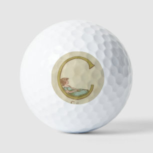 Balles De Golf Lettre petite fille C