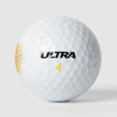 Balles De Golf Lettre V Tournesol Monogramme Initial Nom (Logo)