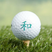 Balles De Golf Lettres Turquoise-SYMBOLE-chinois (T-shirt Insitu)