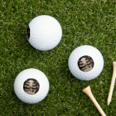 BALLES DE GOLF LÉVRIER AFGHAN OR  (Herbe in situ)