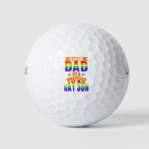 Balles De Golf Lgbt Fier Papa D'Un Fils Gay Smartass