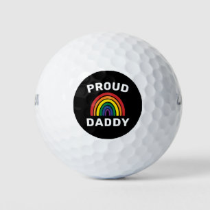 Balles De Golf LGBTQ Fier papa Gay pride Rainbow Fête des pères