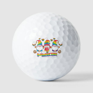 Balles De Golf LGBTQ - Fierté - Gnome de jardin - Couleur arc-en-