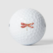 Balles De Golf libellule de fleurs avec sakura de bijoux (Devant)