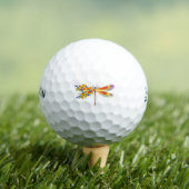 Balles De Golf libellule de fleurs jaunes (T-shirt Insitu)