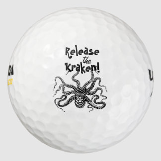 Balles De Golf Libérez Kraken Pirate Golfer