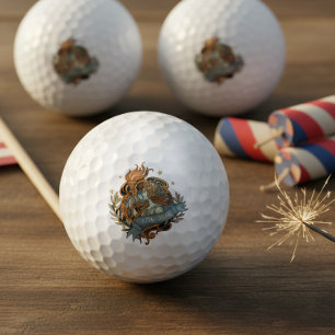 Balles De Golf Liberté Art Nouveau USA 250 Motif ID1303