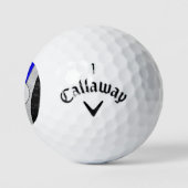 Balles De Golf Ligne Bleue Clair Américaine Flag Cops Femme (Logo)