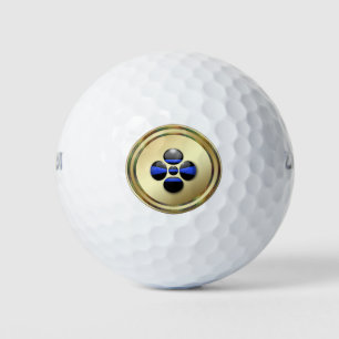 Balles De Golf Ligne Bleue Mince Boules de Golf Personnalisées
