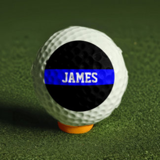 Balles De Golf Ligne Bleue Mince - Drapeau Américain Personnalisé