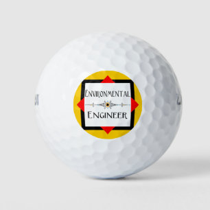 Balles De Golf Ligne décorative de l'ingénieur de l'environnement
