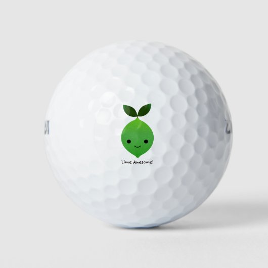 Balles De Golf Lime Awesome Kawaii Lime (Devant)