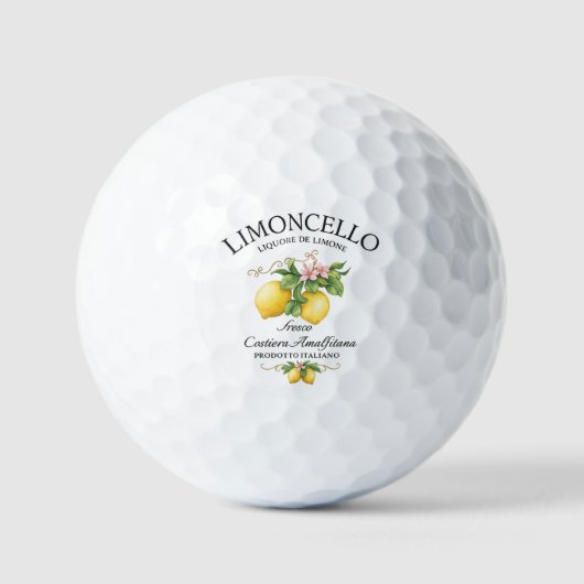 Balles De Golf Limoncello Italy Amalfi Coast (Recto)