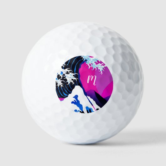 Balles De Golf L'inspiration de la Grande Vague (Recto)