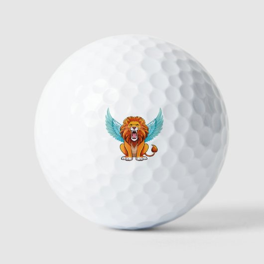 Balles De Golf Lion avec ailes (Recto)