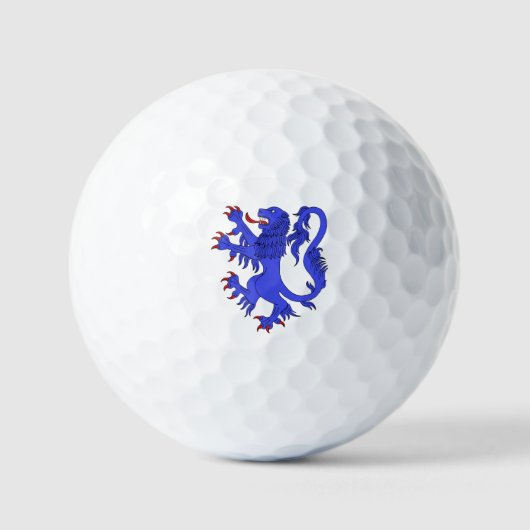 Balles De Golf Lion Rampant Azure (Recto)