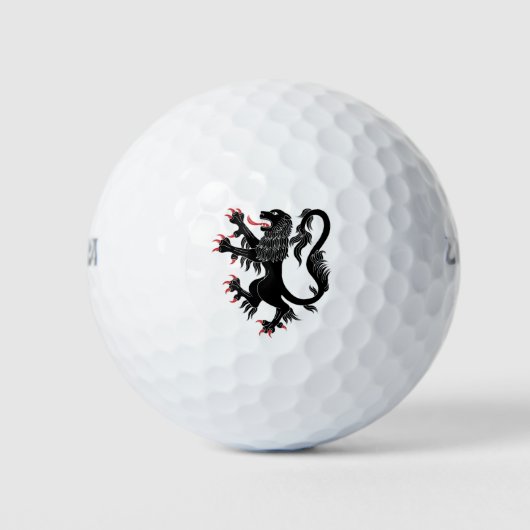 Balles De Golf Lion Rampant Sable (Devant)