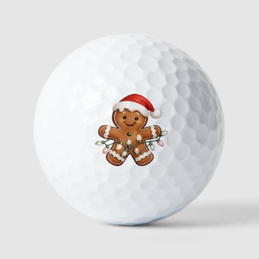 Balles De Golf Lit Up For Christmas! Gingerbread (Recto)