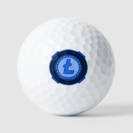 BALLES DE GOLF LITTÉCOINE CRYPTOCURANCE (Recto)