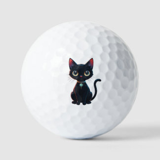 Balles De Golf Little Spooky Black Cat