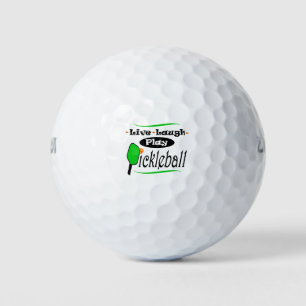 Balles De Golf Live Laugh Jouer Pickleball Pickle ball Joueurs Gi