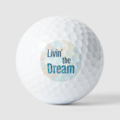 Balles De Golf Livin' the Dream Sky Arrière - plan (Recto)