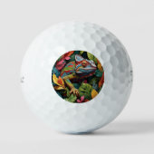 Balles De Golf Lizard Leaves & Couleur (Recto)
