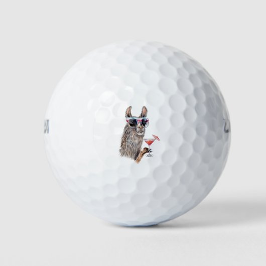 Balles De Golf Llama de vacances (Devant)