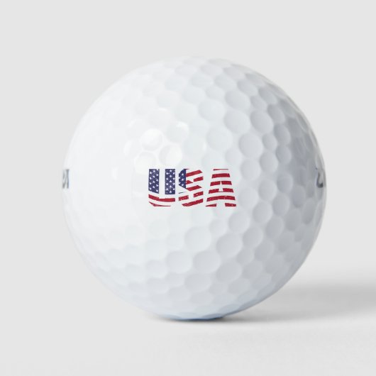 Balles De Golf Logo "All American" Patriotic USA (Devant)