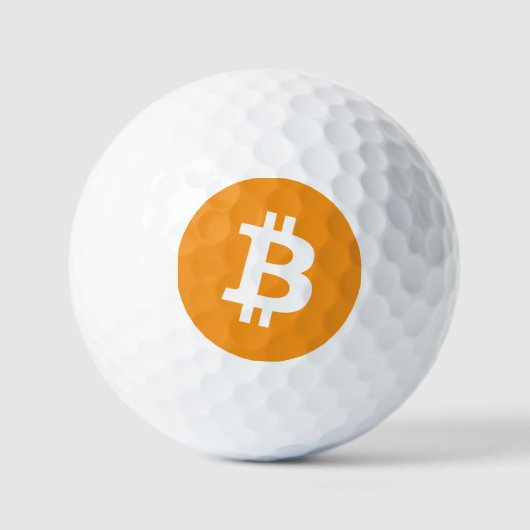 Balles De Golf Logo Bitcoin Cryptomonnaie (Recto)