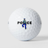 Balles De Golf Logo d'action policière (Devant)