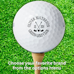 Balles De Golf Logo de club de golf personnalisé