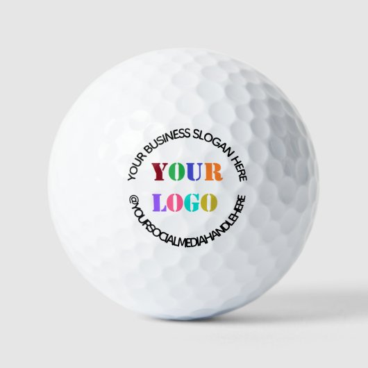 Balles De Golf Logo de Custom Business (Recto)