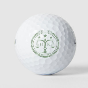 Balles De Golf Logo de justice écologique Sage Monogramme