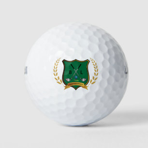 Balles De Golf "Logo de la crête de golf avec Initiales Monogramm