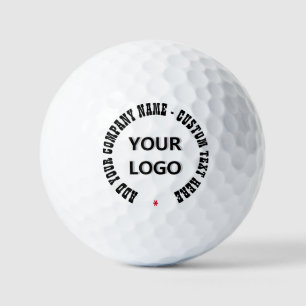 Balles De Golf Logo de l'entreprise personnalisée et texte votre 