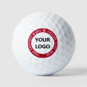 Balles De Golf Logo de l'entreprise personnalisée Texte Boules de (Devant)