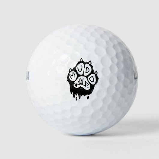 Balles De Golf Logo de Muddwolf (Devant)
