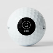 Balles De Golf Logo de nom personnel personnalisable (Recto)