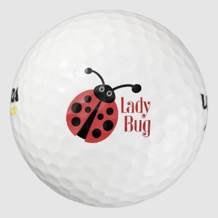 Balles De Golf Logo de poster de animal de Madame Bug