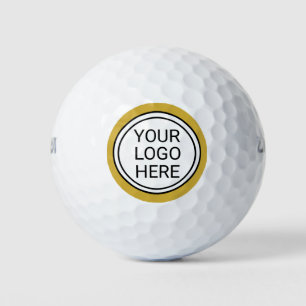 Balles De Golf Logo d'entreprise personnalisé en or