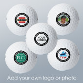 Balles De Golf Logo d'entreprise personnalisé Nom noir blanc prom