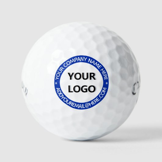 Balles De Golf Logo d'entreprise personnalisé Texte Boules de gol (Recto)